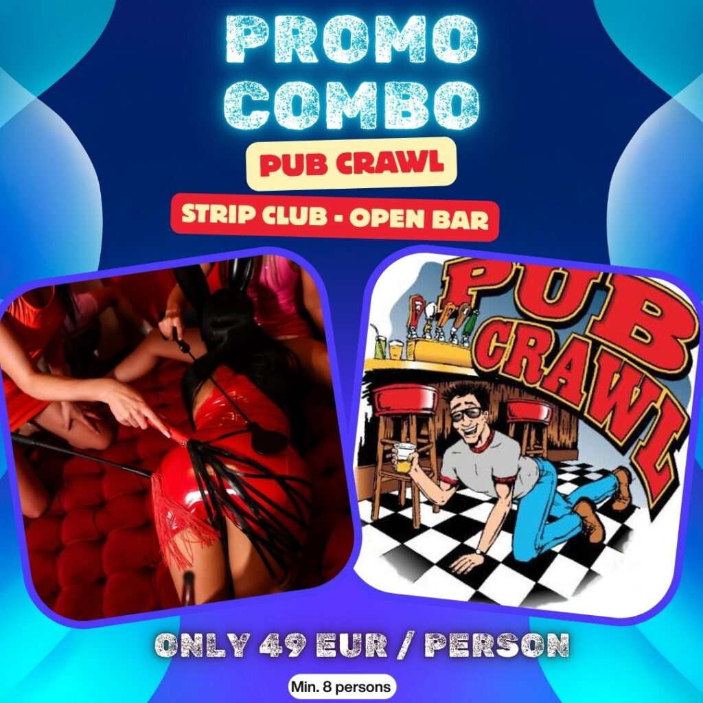 promo strip club,pub crawl, sexy girls and drinks, colours, fun