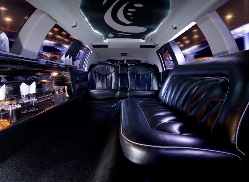 Stretch limousine interior